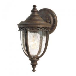 184-10631 Enrici LED Small Outdoor Wall Lantern British Bronze 