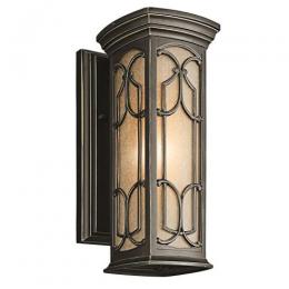 190-10665 Ferrucci LED Outdoor Small Wall Lantern Olde Bronze 