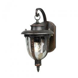 180-10685 Salvatori LED Outdoor Small Wall Lantern Weathered Bronze 