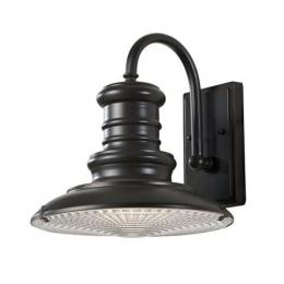 184-10716 Redolfi LED Outdoor Medium Wall Lantern Bronze Black Finish 