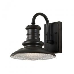 184-10717 Redolfi LED Outdoor Small Wall Lantern Bronze Black Finish 