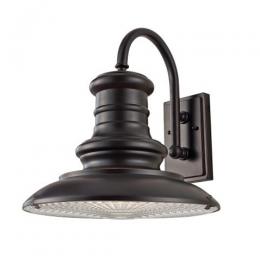 184-10718 Redolfi LED Outdoor Large Wall Lantern Bronze Black Finish 