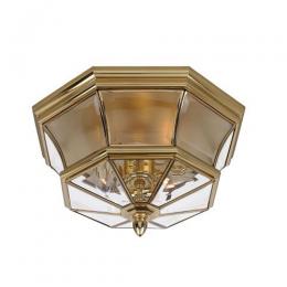 188-10728 Nicoletta LED Outdoor Flush Mount Light Polished Brass 