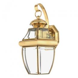 188-10733 Nicoletta LED Outdoor Medium Wall Lantern Polished Brass 