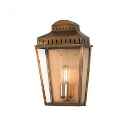 180-10741 Mancini LED Outdoor Period Half Wall Lantern Aged Brass 