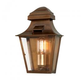 180-10746 Spinetti LED Outdoor Period Half Wall Lantern Aged Brass 