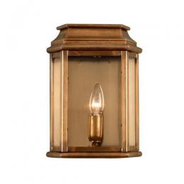 180-10751 Sammartino LED Outdoor Period Half Wall Lantern Aged Brass 