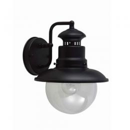 180-10832 Sirola LED Outdoor Period Wall Lantern Black 
