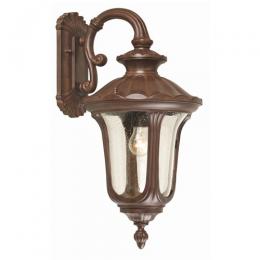 166-10895  LED Outdoor Period Medium 1 Light Wall Lantern Bronze Patina 