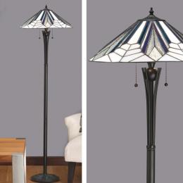 364-11084 Annetta LED Tiffany 2 Light Floor Lamp 