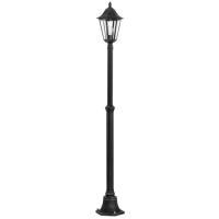 163-11675  LED Outdoor Post Lamp Black Silver