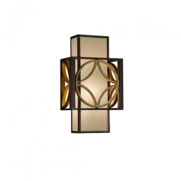 184-12001 Razzi LED 1 Light Wall Heritage Bronze and Parisienne Gold 