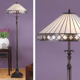 363-12417 Ferroni LED Tiffany 2 Light Floor Lamp 