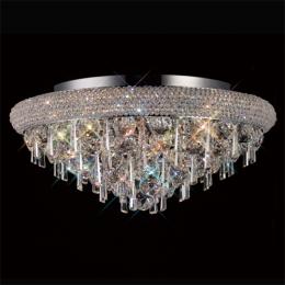 356-13275 Alberti Ceiling 7 Light Polished Chrome-Crystal 