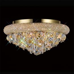 356-13290 Alberti Ceiling 6 Light French Gold-Crystal 