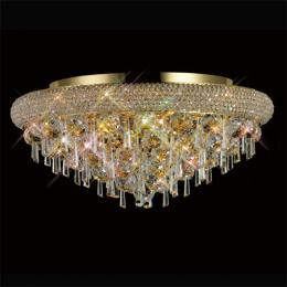356-13291 Alberti Ceiling 7 Light French Gold-Crystal 
