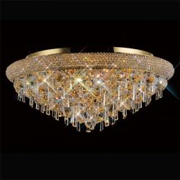 356-13292 Alberti Ceiling 9 Light French Gold-Crystal 