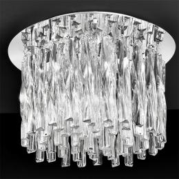 211-4149 Gianni LED 8 Light Chrome and Twisted Glass Ceiling Light 