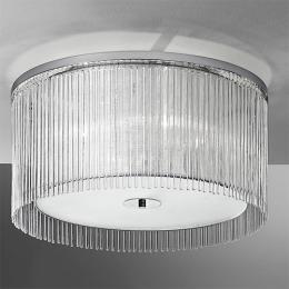 211-4157 Ercoli LED 4 Light Chrome Ceiling Light with Delicate Glass Rods 