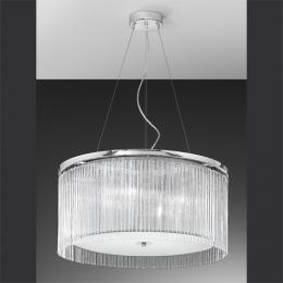 211-4159 Ercoli LED 4 Light Chrome Ceiling Light with Delicate Glass Rods 