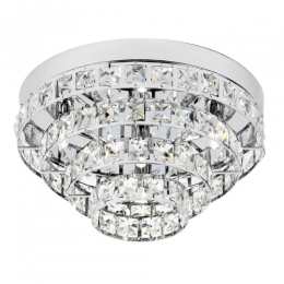 734-4761 Molinelli LED 4 Light Flush Ceiling Light Polished Chrome 