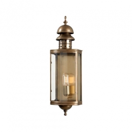 180-5118 Degano LED Outdoor Period Wall Lantern Aged Brass 