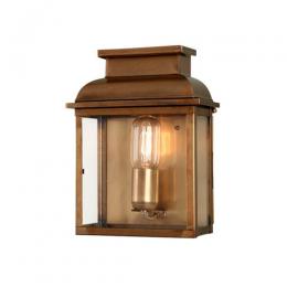 180-5122 Olivetti LED Period Outdoor Half Wall Lantern Aged Brass 
