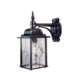 181-5307 Verratti LED Period Outdoor Wall Lantern Black Silver 