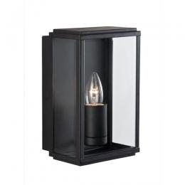 741-6859 Borsi LED Outdoor Half Wall Lantern Black 