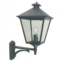 182-9153 Turchetta Grande LED Outdoor Period Wall Lantern Black 