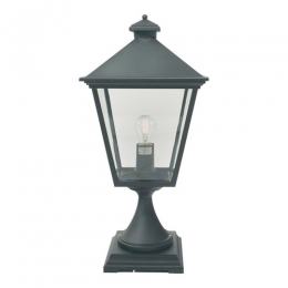 182-9168 Turchetta LED Outdoor Period Pedestal Lantern Black 