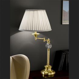 211-9625 Reading Lamp LED Swing Arm Table Lamp Satin Brass 