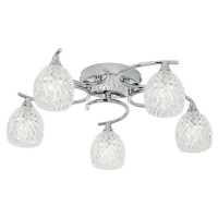 734-10453 Bruno LED 5 Light Ceiling Light Polished Chrome