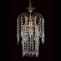 340-10605  LED 1 Light Crystal Chandelier Gold Plated