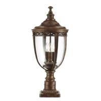 184-10625 Enrici LED Large Outdoor Pedestal British Bronze