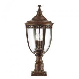 184-10625 Enrici LED Large Outdoor Pedestal British Bronze 