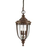 184-10627 Enrici LED Large Pendant Lantern British Bronze