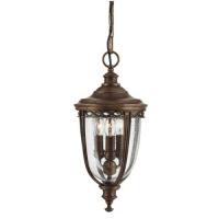 184-10628 Enrici LED Medium Pendant Lantern British Bronze