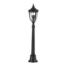 184-10633 Enrici LED Medium Outdoor Pedestal Black 