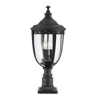 184-10640 Enrici LED Large Outdoor Pedestal Black