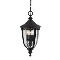 184-10641 Enrici LED Outdoor Large Pendant Lantern Black