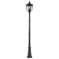 184-10642 Enrici LED Large Outdoor Lamp Post Black