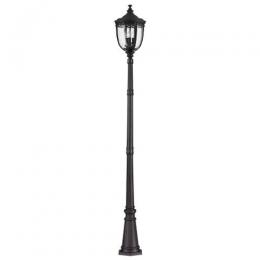 184-10642 Enrici LED Large Outdoor Lamp Post Black 