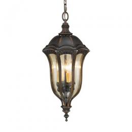 184-10655 Battista LED Outdoor Duo Mount Pendant Lantern Walnut 