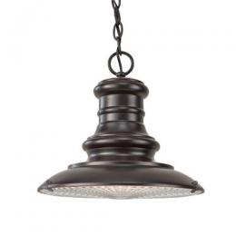 184-10715 Redolfi LED Outdoor Medium Pendant Lantern Bronze Black Finish 