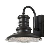 184-10716 Redolfi LED Outdoor Medium Wall Lantern Bronze Black Finish