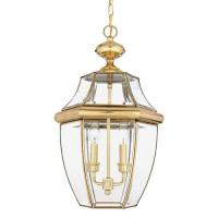 188-10730 Nicoletta LED Outdoor Large Pendant Lantern Polished Brass