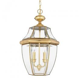 188-10730 Nicoletta LED Outdoor Large Pendant Lantern Polished Brass 