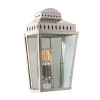 180-10745 Mancini LED Outdoor Period Half Wall Lantern Polished Nickel