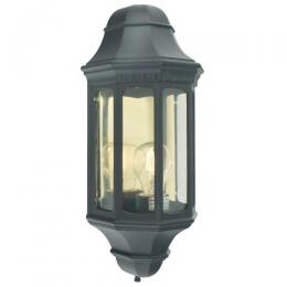 182-10779 Mallucci LED Outdoor Half Lantern Black Finish 